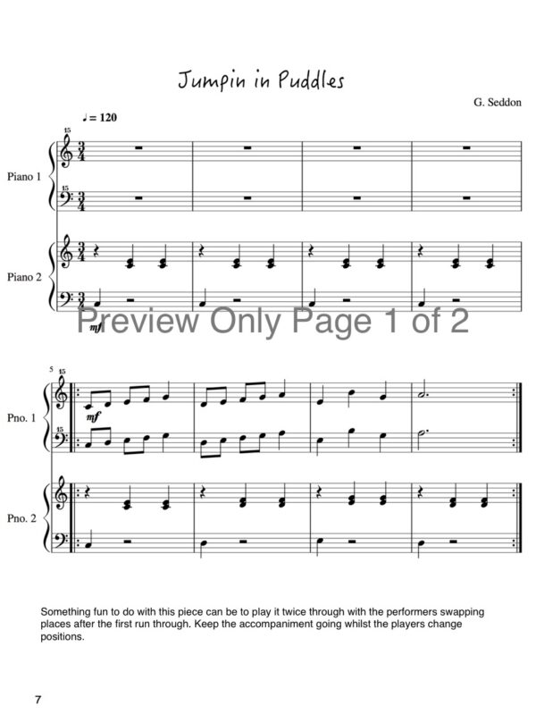 10 Super Easy Piano Duets (Instant Download) - Image 4