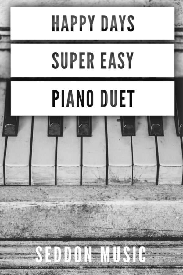 Happy Days Super Easy Piano Duet (Download)