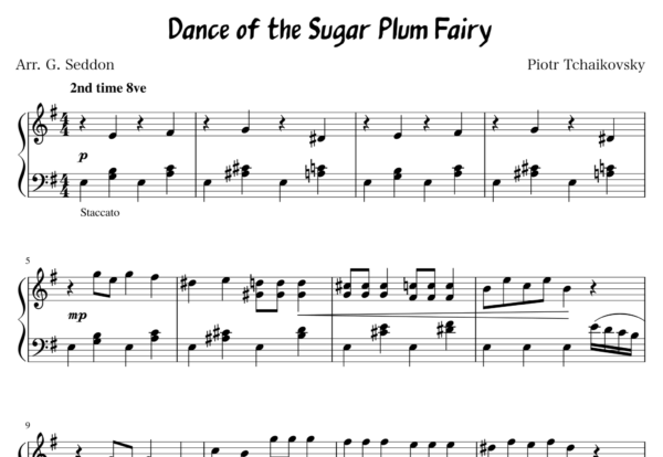 Dance of the Sugar Plum Fairy Download (grade 2 or 3 level)
